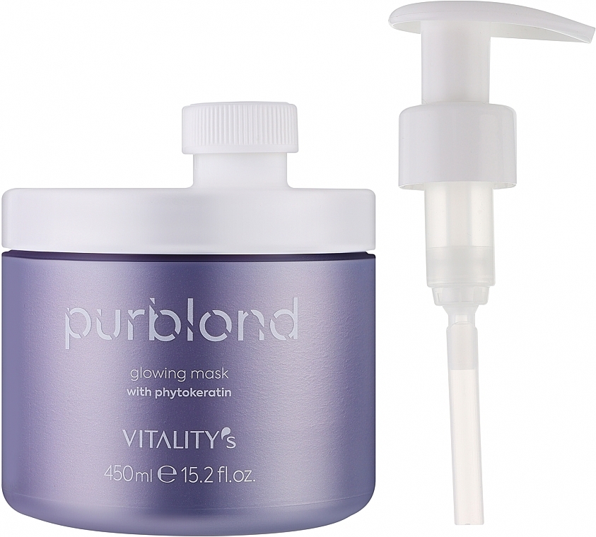 Blonde Hair Mask - Vitality's Purblond Glowing Mask — photo N2