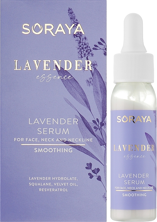 Smoothing Face, Neck & Decollete Serum - Soraya Lavender Essence — photo N13