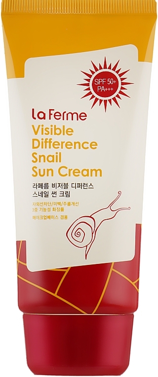 Snail Extract Sunscreen SPF50+ - Farmstay Visible Difference Snail Sun Cream — photo N19