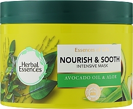 Nourish & Sooth Hair Mask - Herbal Essences Nourish & Sooth Avocado Oil & Aloe Intensive Hair Mask — photo N2