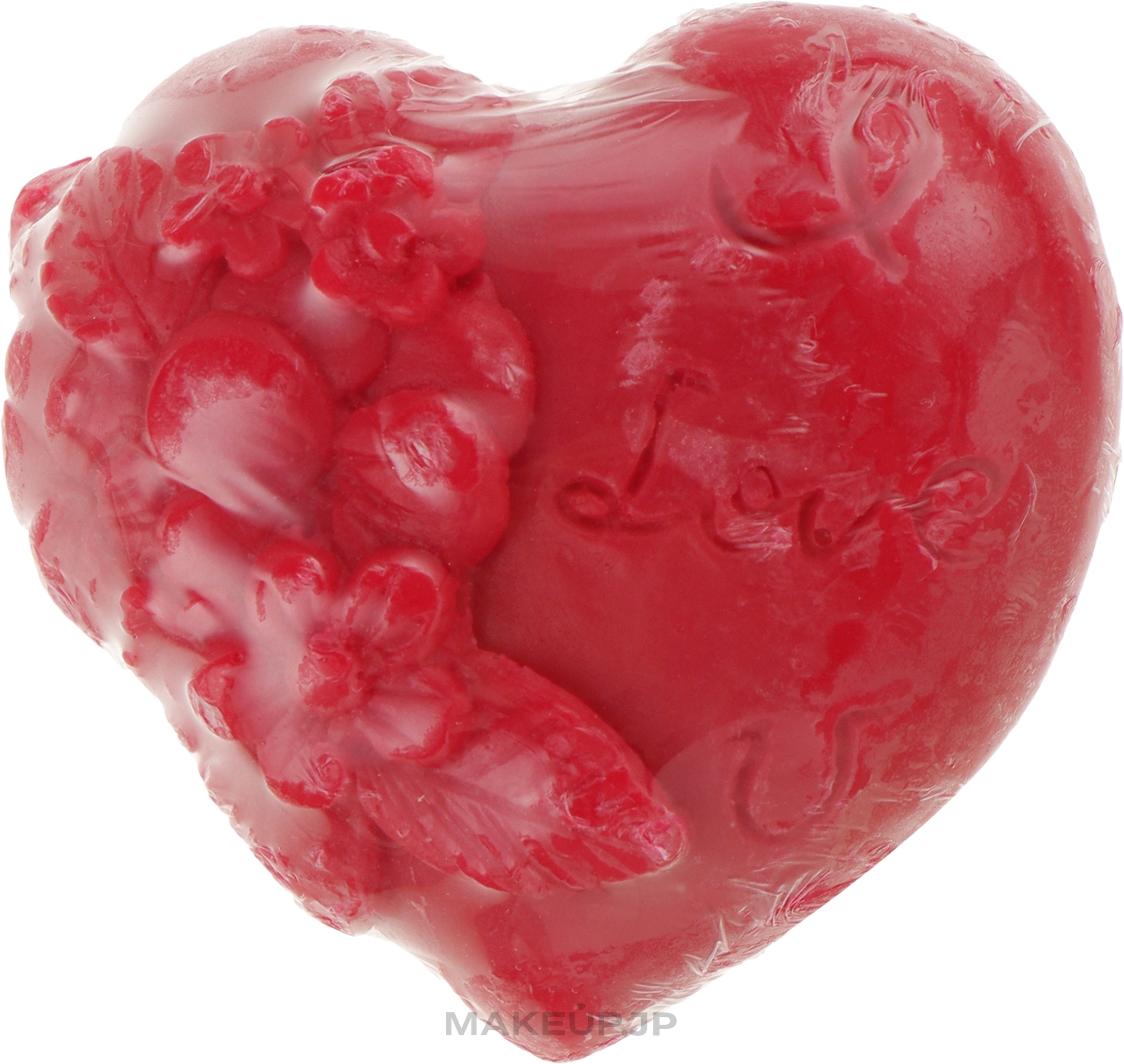 Glycerin Soap "Heart in love", red - Bulgarian Rose Soap — photo 60 g