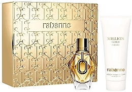 Set - Paco Rabanne Million Gold For Her (edp/50ml+b/lot/100ml) — photo N1