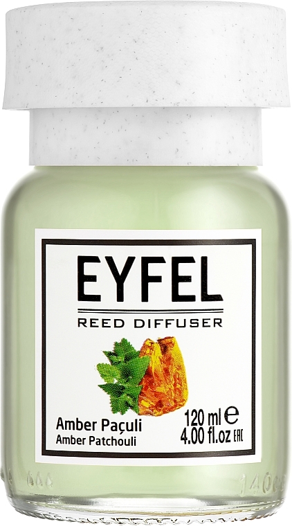 Amber & Patchouli Reed Diffuser - Eyfel Perfume Reed Diffuser Amber & Patchouli — photo N1