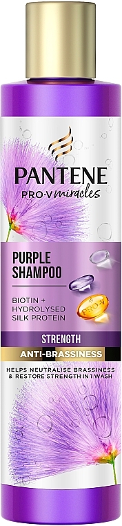 Treatment Shampoo for Blonde Hair - Pantene Pro-V Miracles Purple Shampoo — photo N1