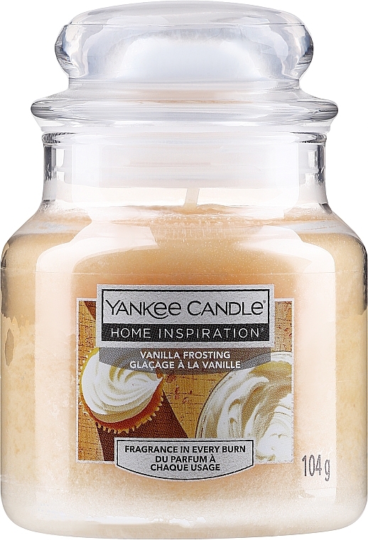 Scented Candle in Jar - Yankee Candle Home Inspiration Vanilla Frosting — photo N1