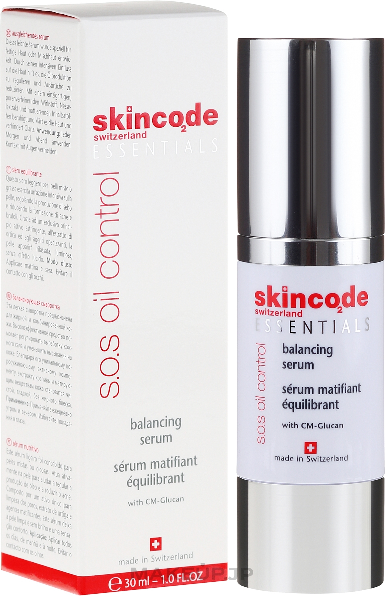 Mattifuing Serum for Oily Skin - Skincode Essentials S.O.S Oil Control Balancing Serum — photo 30 ml