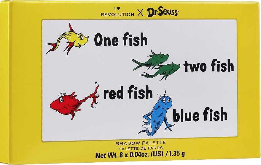 Eyeshadow Palette - I Heart Revolution Dr. Seuss One Fish Two Fish Red Fish Blue Fish Eyeshadow Palette — photo N2