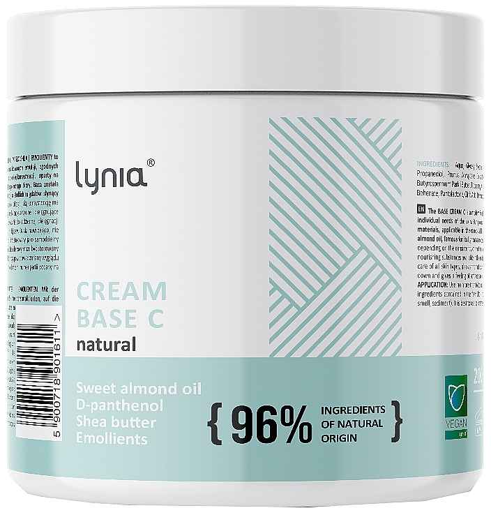 Body Cream Base - Lynia Cream Base C Natural — photo N4