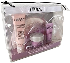 Fragrances, Perfumes, Cosmetics Set - Lierac Lifting Anti-Aging Travel Kit (f/cr/15ml + f/mask/10ml + f/foam/30ml + bag)