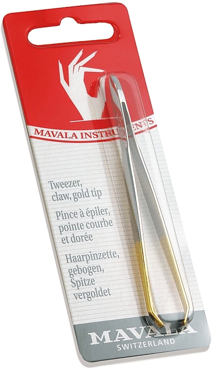 Gold Plated Tweezers - Mavala Manicure Gold Plated Claw Tweezer — photo N4