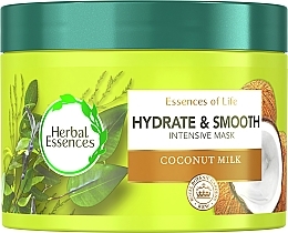 Fragrances, Perfumes, Cosmetics Hydrate & Smooth Hair Mask - Herbal Essences Hydrate & Smooth Coconut Milk Intensive Hair Mask