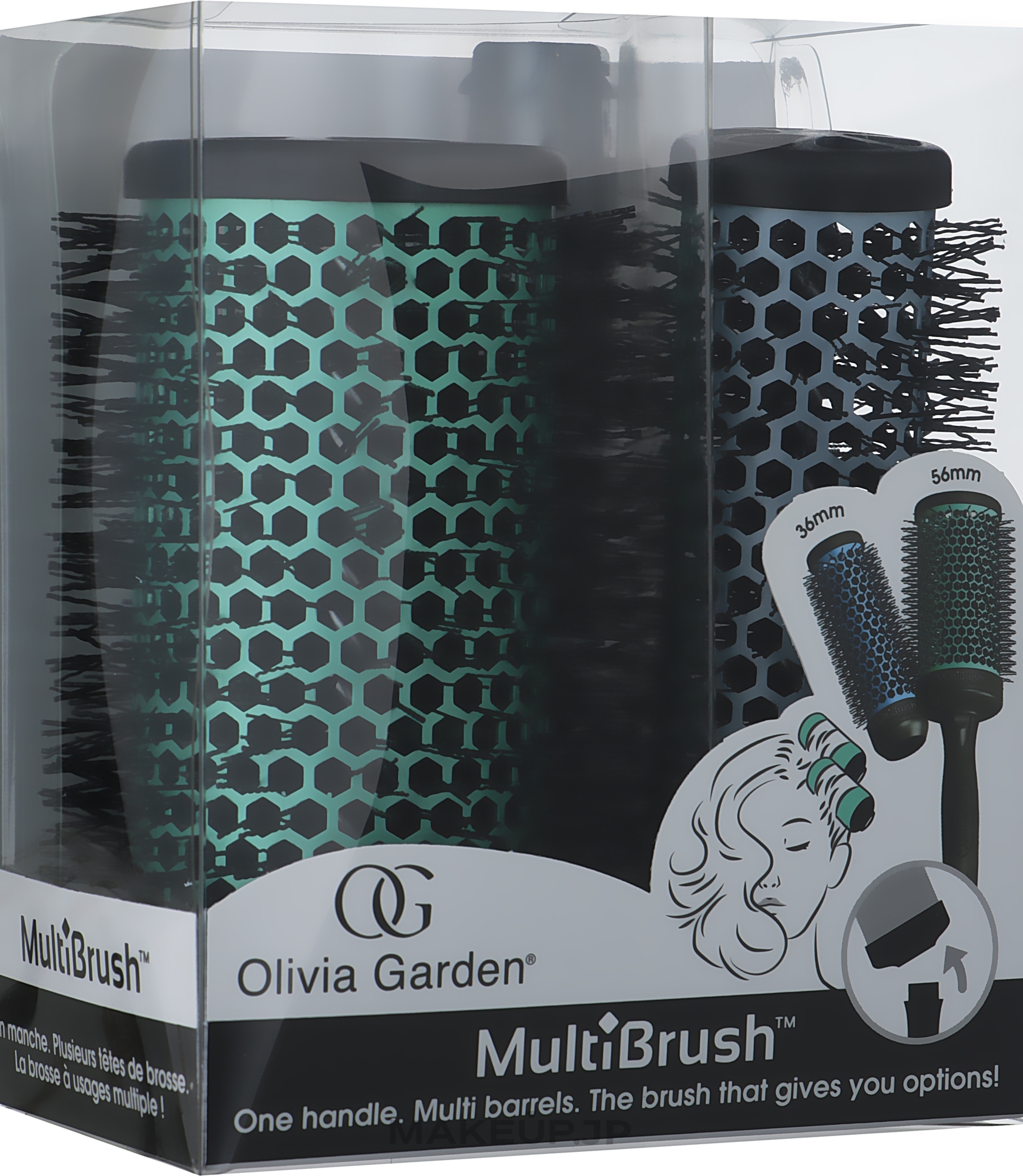 Styling Thermo Brush Set 35 & 56 mm with Removable Handle - Olivia Garden Multi Brush Kit — photo 2 szt.