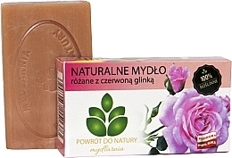 Fragrances, Perfumes, Cosmetics Rose & Red Clay Natural Soap - Powrot do Natury