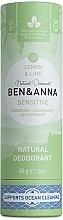 Fragrances, Perfumes, Cosmetics Lemon & Lime Deodorant (cardboard) - Ben&Anna Natural Deodorant Sensitive Lemon & Lime