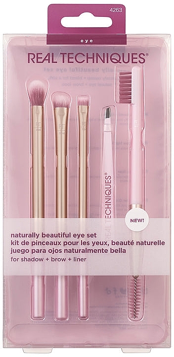 Eye Makeup Brush Set - Real Techniques Naturally Beautiful Eye Makeup Brush Kit — photo N2