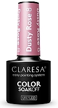 Gel Polish - Claresa Dusty Rose Soak Off UV/LED Color — photo N5