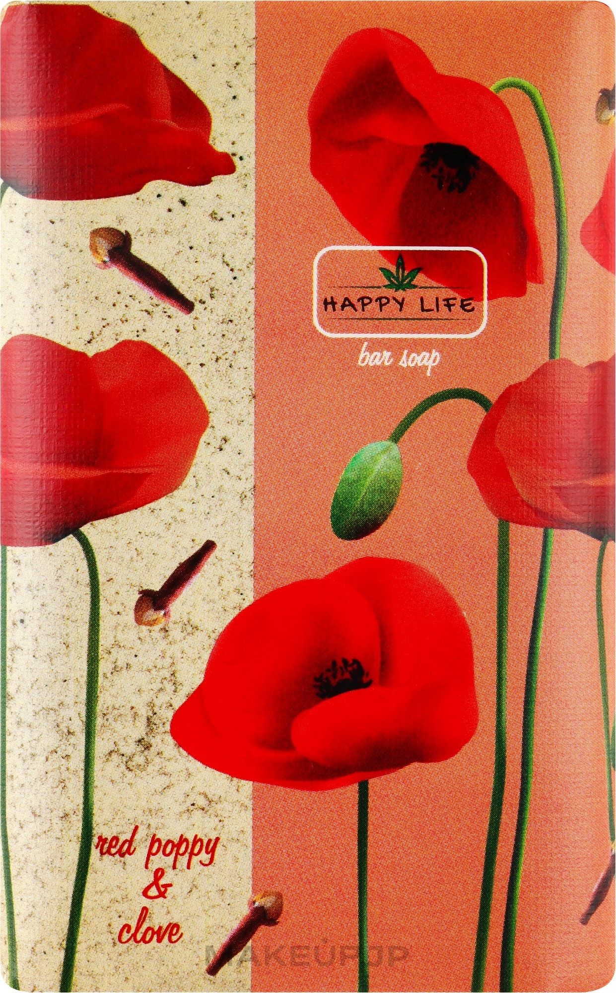 Soap Bar 'Red Poppy & Clove' - Happy Life — photo 180 g