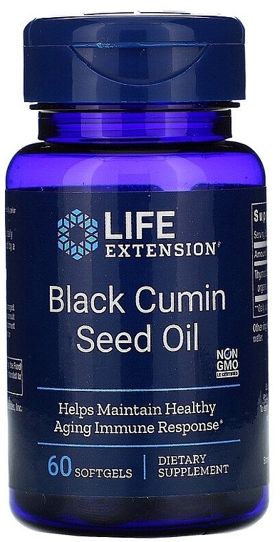 Dietary Supplement "Black Cumin Seed Oil" - Life Extension Black Cumin Seed Oil — photo N2