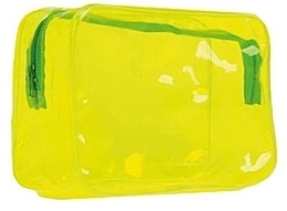 Fragrances, Perfumes, Cosmetics Transparent Cosmetic Bag, 19x15x9 cm, green - Idc Institute Neon transparent Toilet Bag