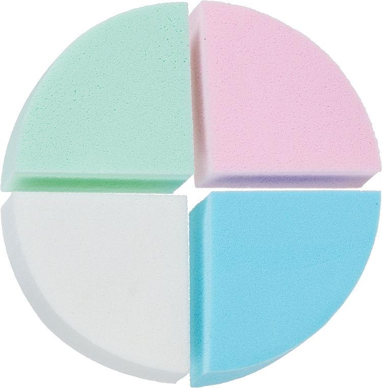 4in1 Circle Makeup Sponge CS053CM, mix - Cosmo Shop Sponge — photo N1