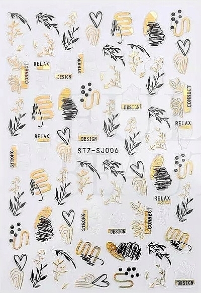 Nail Stickers, self-adhesive SJ006 - Deni Carte 88443 — photo N1