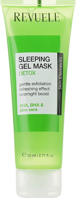 Sleeping Detox Gel Mask - Revuele Sleeping Gel Mask Detox — photo N1