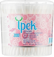 Fragrances, Perfumes, Cosmetics Cotton Buds in Round Jar, 200 pcs - Ipek Cotton Buds