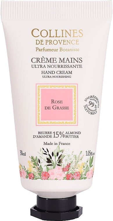 Collines de Provence Rose de Grasse - Hand Cream — photo N1