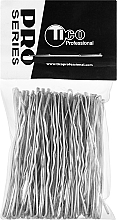 Wavy Hair Grips, 70 mm, silver - Tico Professional — photo N14