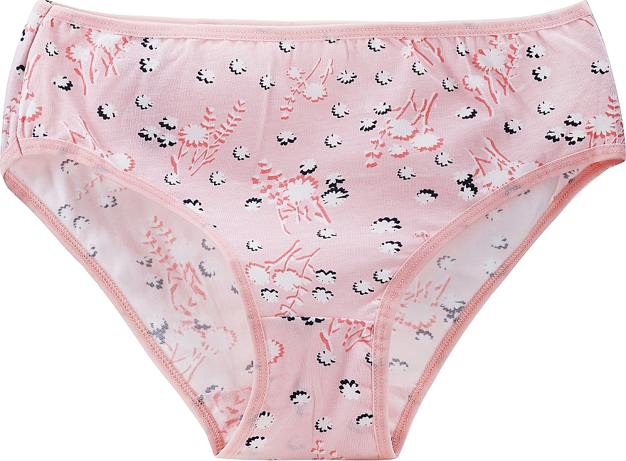 Cotton Bikini Panties, pink, flowers - Moraj — photo N1