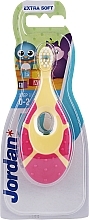 Fragrances, Perfumes, Cosmetics Kids Toothbrush Step By Step, 0-2 years, yellow-pink - Jordan Step By Step Soft