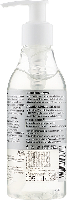 Soft Face and Eye Cleansing Micellar Gel - Tolpa Dermo Face Physio Mikrobiom Cleansing Gel — photo N17