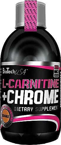 L-Carnitine+Chrome Liquid Fat Burner 'Orange', 500 mg - BioTechUSA L-Carnitine + Chrome — photo N1