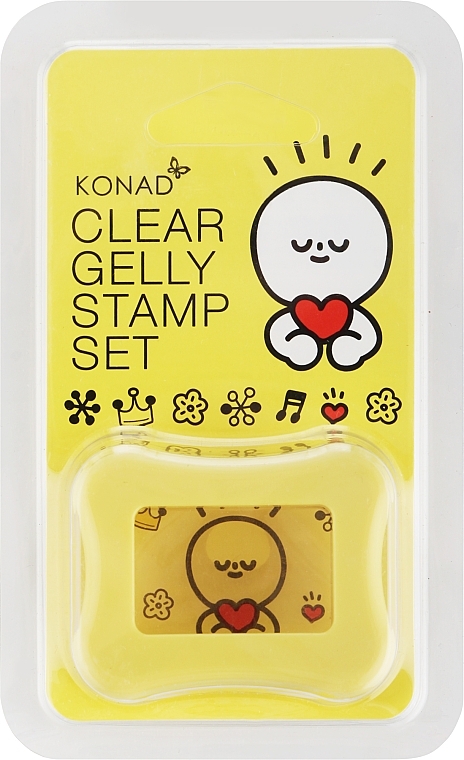 Transparent Stamp, yellow - Konad Clear Jelly Stamp — photo N10