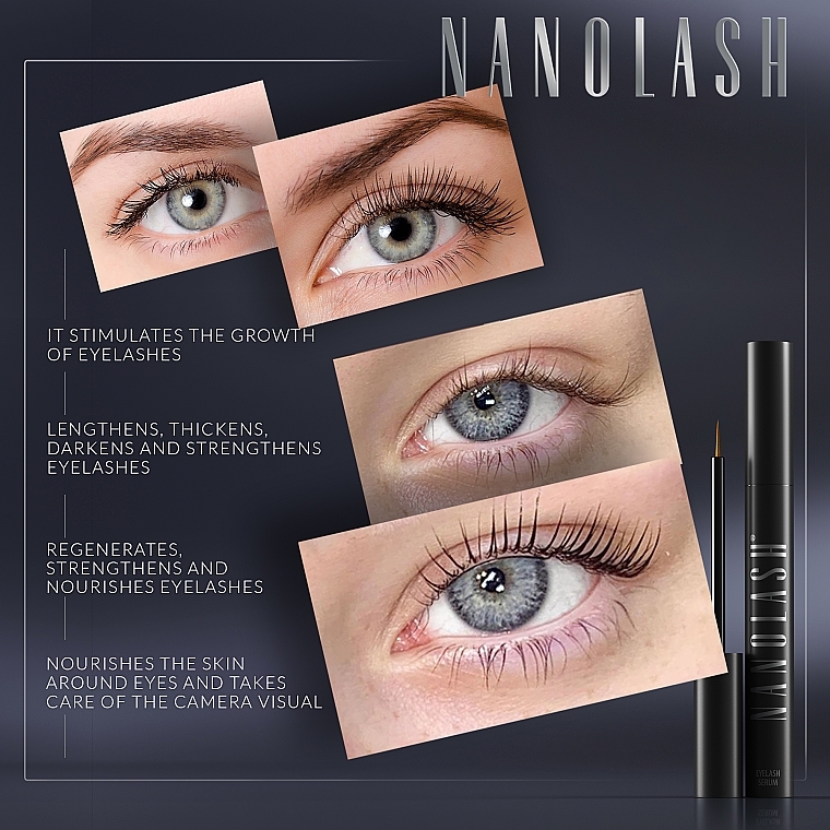 Lash Growth Enhancing Serum Conditioner - Nanolash Eyelash Serum — photo N7