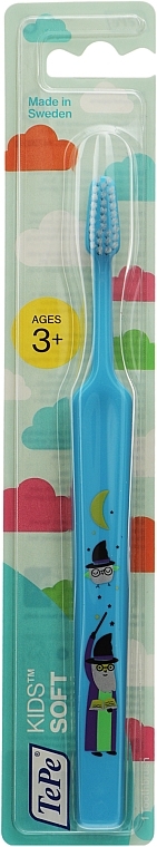 Kids Toothbrush, soft, from 3 years old, blue - TePe Kids Extra Soft — photo N2