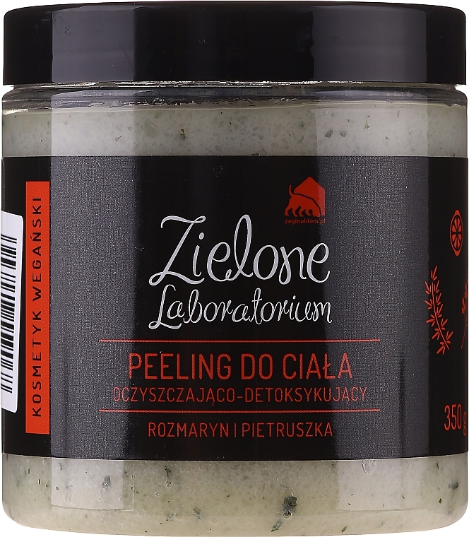 Cleansing Detox Body Scrub "Rosemary & Parsley" - Zielone Laboratorium — photo N5