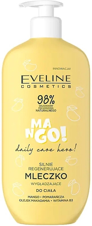 Mango Revitalizing and Smoothing Milk - Eveline Cosmetics Daily Care Hero Mango Regenerating Body Milk — photo N1