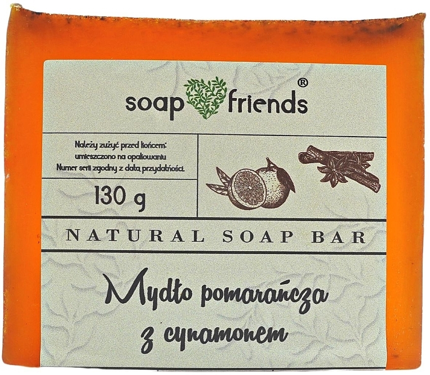 Orange & Cinnamon Glycerin Hand & Body Soap - Soap&Friends  — photo N1