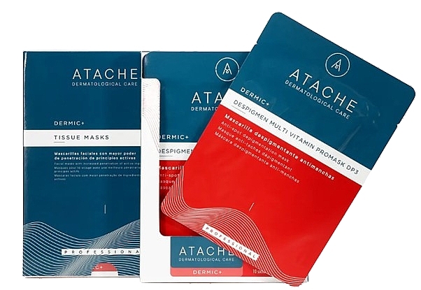 Whitening Cellulose Face Mask - Atache Despigmen P3 Promask Multi Vitam — photo N1