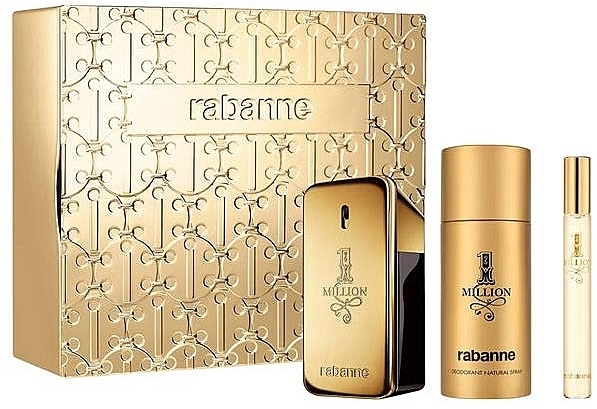 Paco Rabanne 1 Million - Set (edt/50ml+edt/10ml+deo/150ml) — photo N1