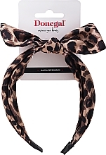 Fragrances, Perfumes, Cosmetics Hair Hoop FA-5644, leopard with bow - Donegal