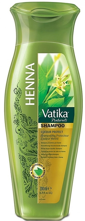 Hair Color Preserving Shampoo for Colored Hair - Dabur Vatika Henna Shampoo Colour Protect — photo N1