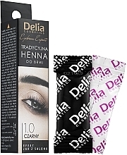 Fragrances, Perfumes, Cosmetics Henna Powder Eyebrow Tint, black - Delia Brow Dye Henna Traditional Black