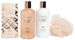 Fragrances, Perfumes, Cosmetics Beauty Set - IDC Institute Scented Bath Bronze Set (sh/gel/300ml+ b/lot/300ml + b/salt/150g+ sponge/1pcs)