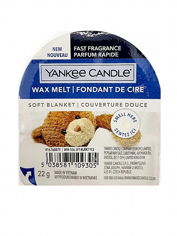 Scented Wax - Yankee Candle Soft Blanket Wax Melt — photo N1