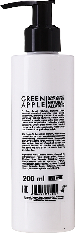 Hand Cream - Silcare Quin Allantoin Green Fruit Hand Cream — photo N2