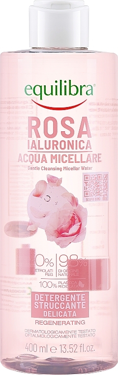 Micellar Water - Equilibra Rose Acqua Micellare Gentle Cleansing Micellar Water Regenerating — photo N1