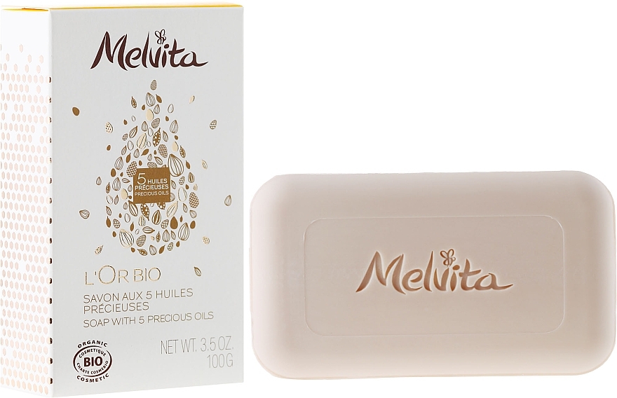 Face and Body Soap - Melvita L'Or Bio Soap — photo N1