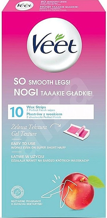 Hair Removal Strips with Nectarine Aroma - Veet So Smooth Legs — photo N1